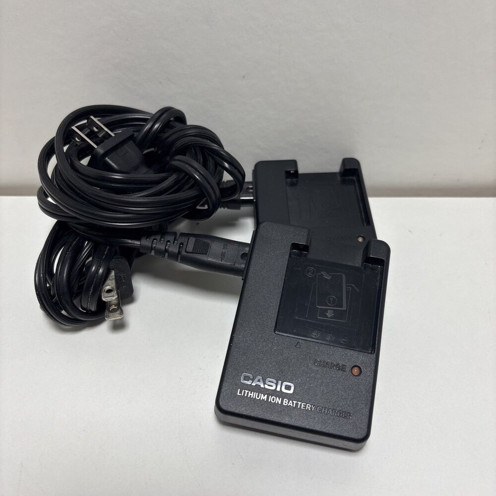 Casio BC-60L Battery Charger for NP-60 Lithium Battery Lot Of Two Chargers